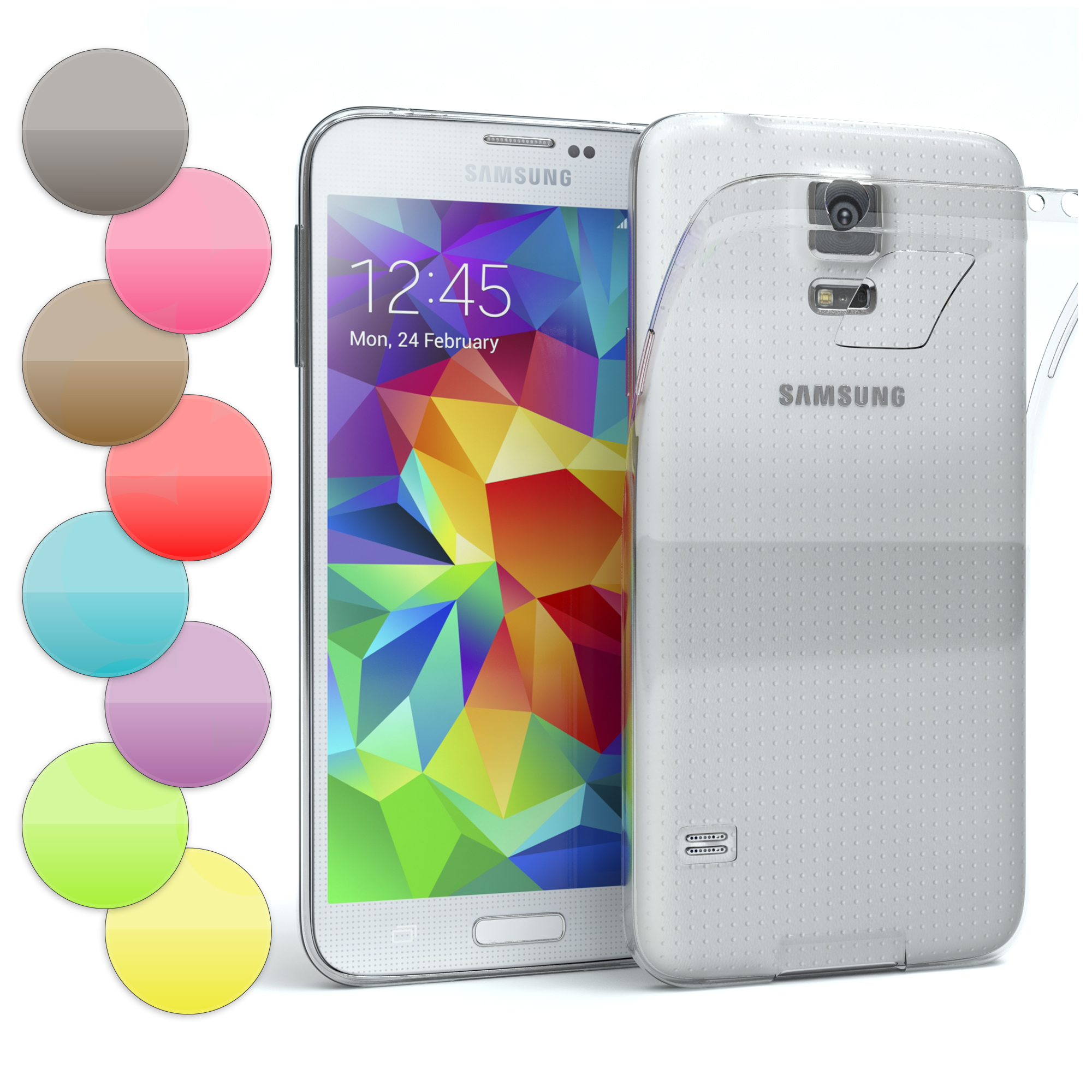 Samsung Galaxy S5 S5 Neo Hülle Silikon Case Cover Handy ...